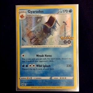 POKEMON 2022 Pokemon GO Gyardos#22/78 Holographic card.